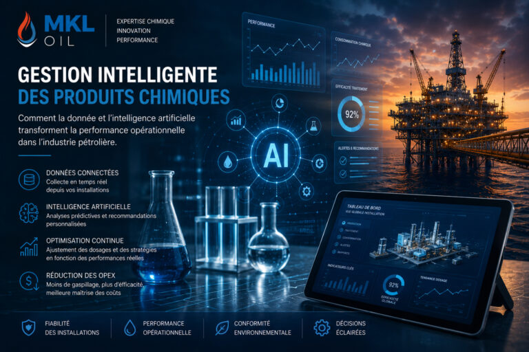 Gestion intelligente des produits chimiques : comment la donnée et l’intelligence artificielle transforment la performance opérationnelle dans l’industrie pétrolière